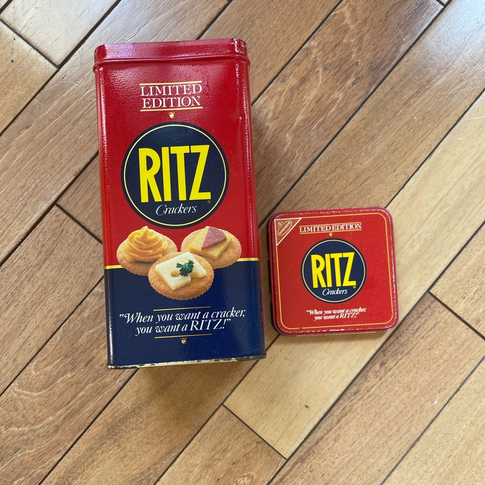 Vintage Ritz Nabisco Crackers Tin/Metal Can Limited Edition